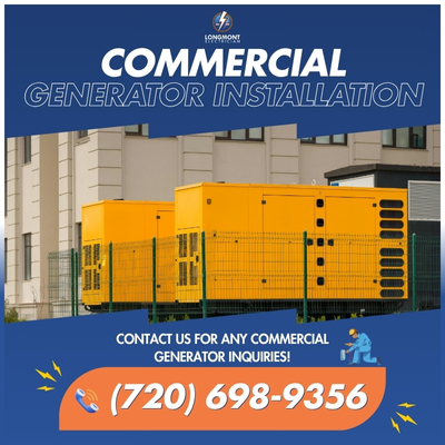 commercial generator installation